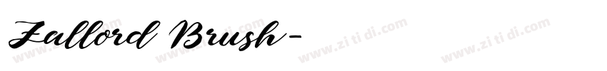 Zallord Brush字体转换